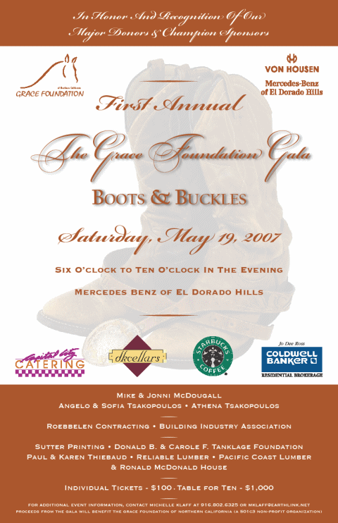 Boots & Buckles Fundraiser for The Grace Foundation